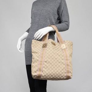 Gucci Sherry Pink & Beige Tote